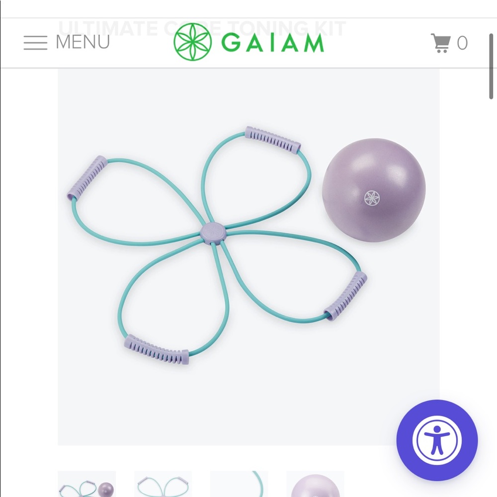 GAIAM ULTIMATE CORE TONING KIT // NWT